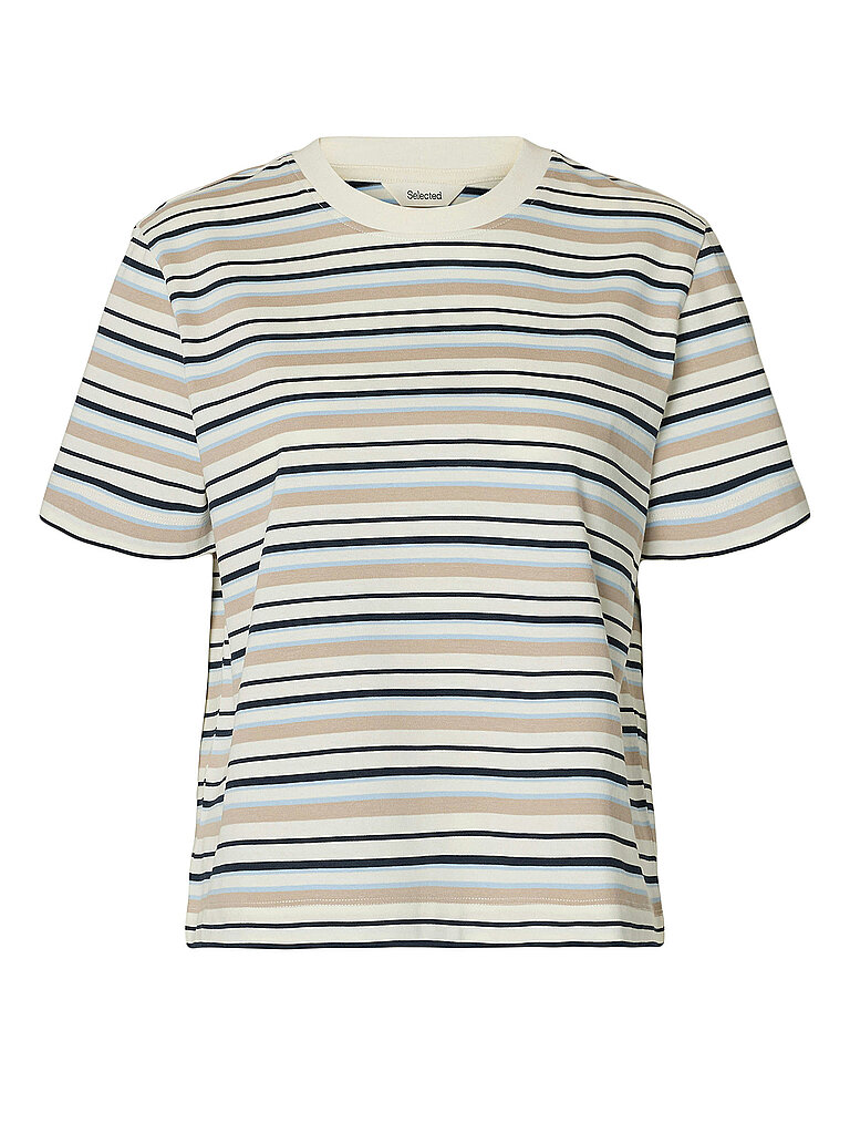 SELECTED FEMME T-Shirt SLFESSENTIAL  creme   L damen